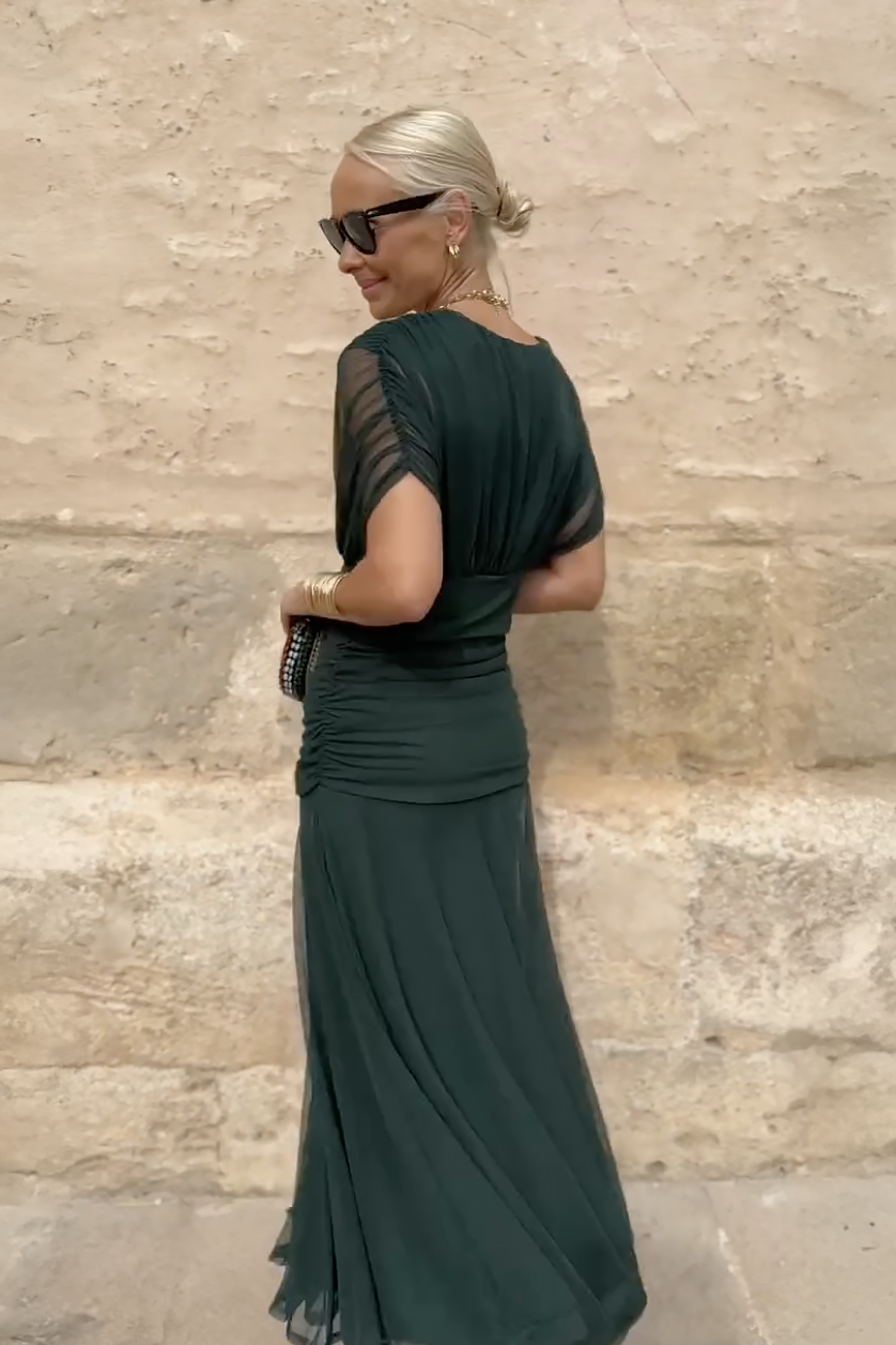 Robe élégante en soie Santana – Maison Claire et Sylvie