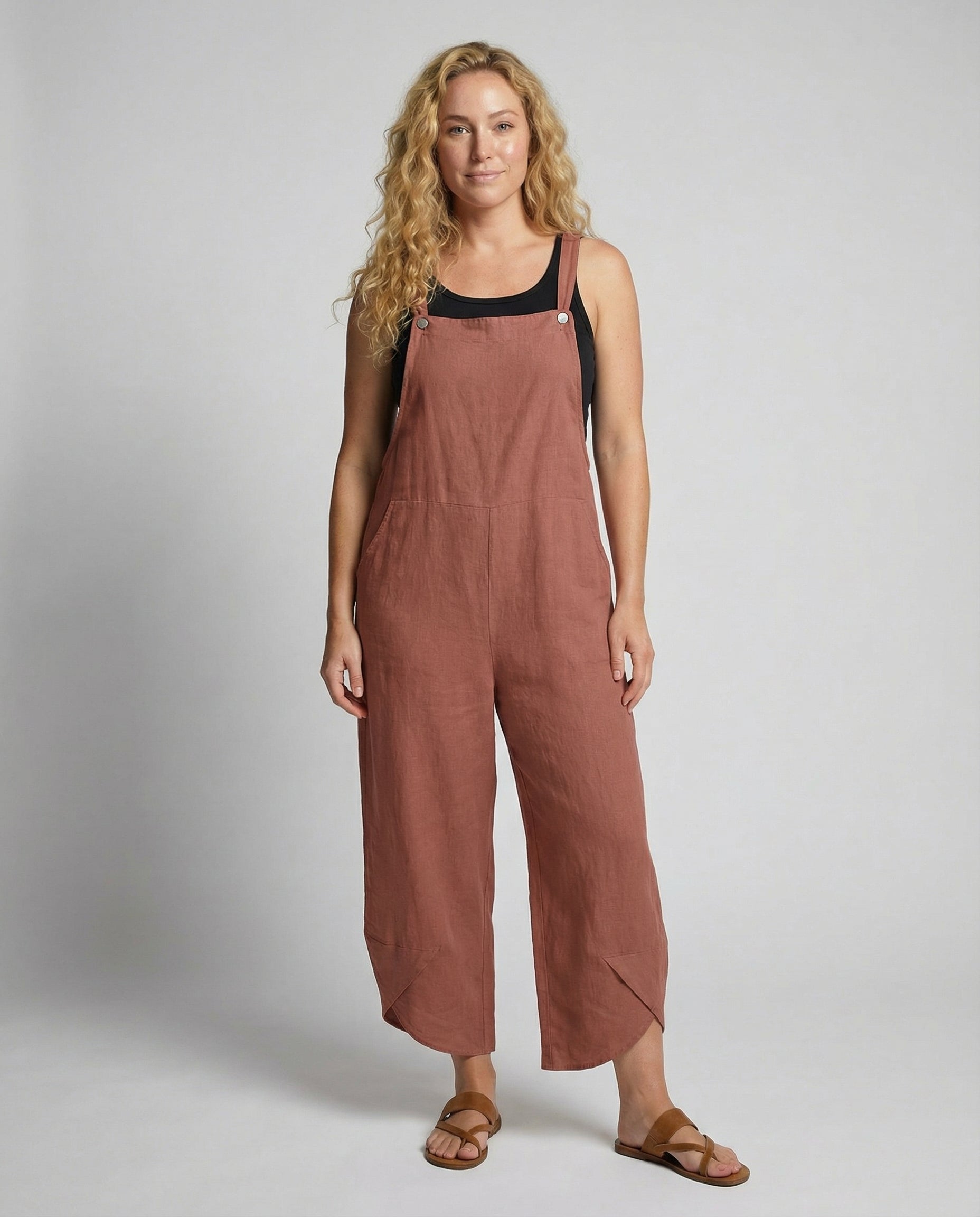 The Liora Dungarees — Sunburst Orange
