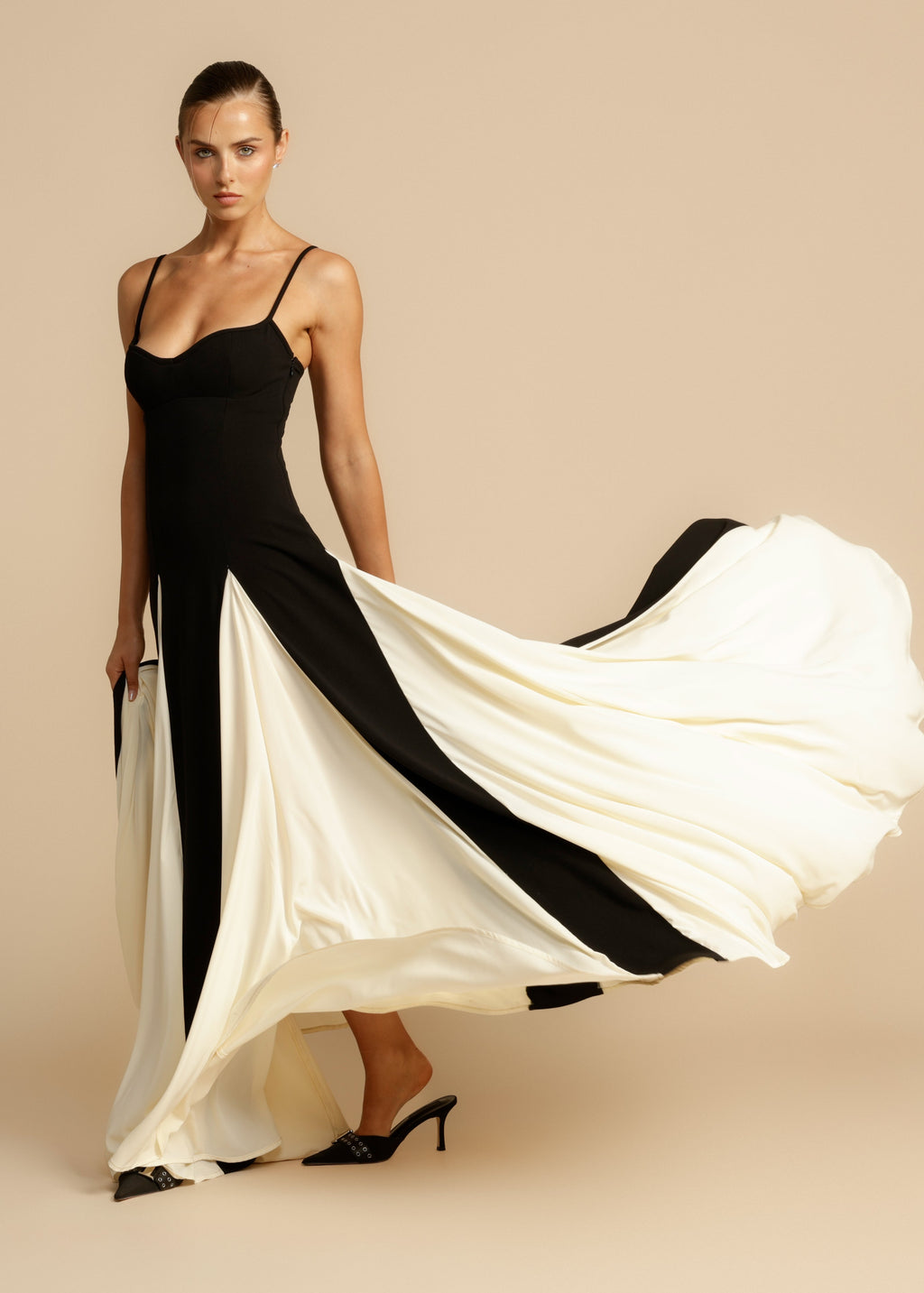 Paloma Maxi — Colorblock Elegance
