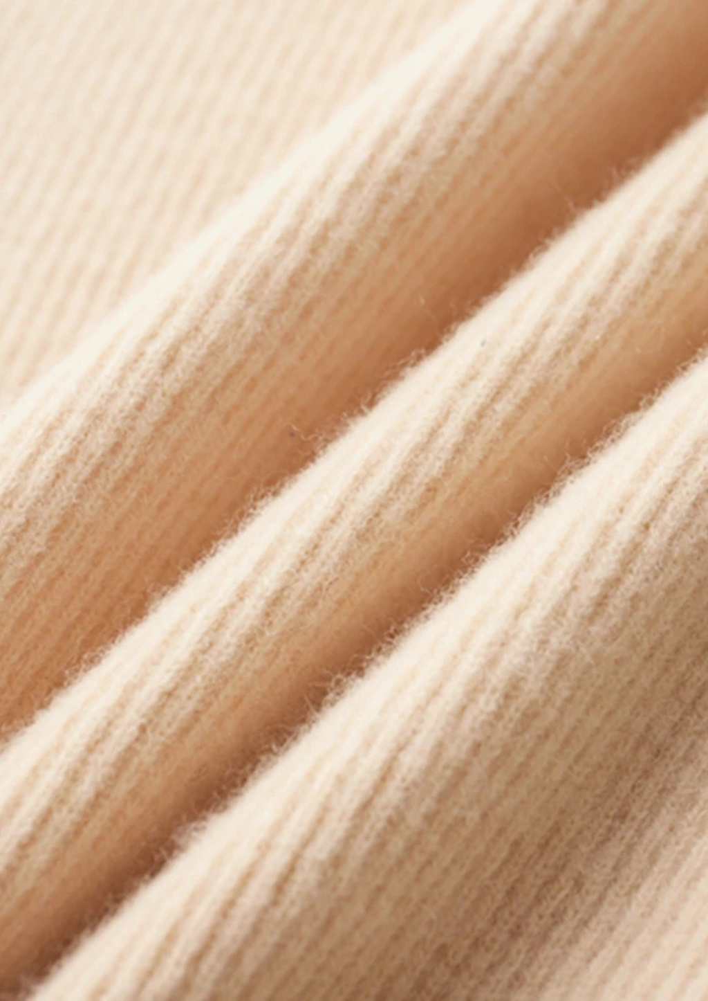 Cardigan zippé côtelé en laine mérinos extra fine pure