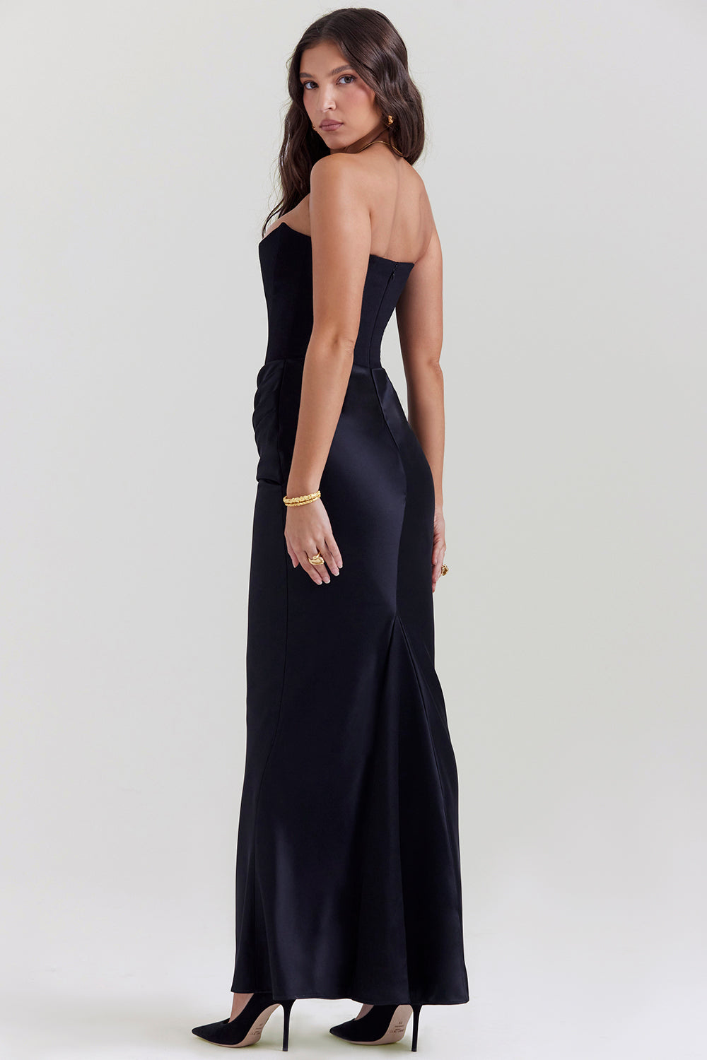 Persephone — Ivory Strapless Corset Gown