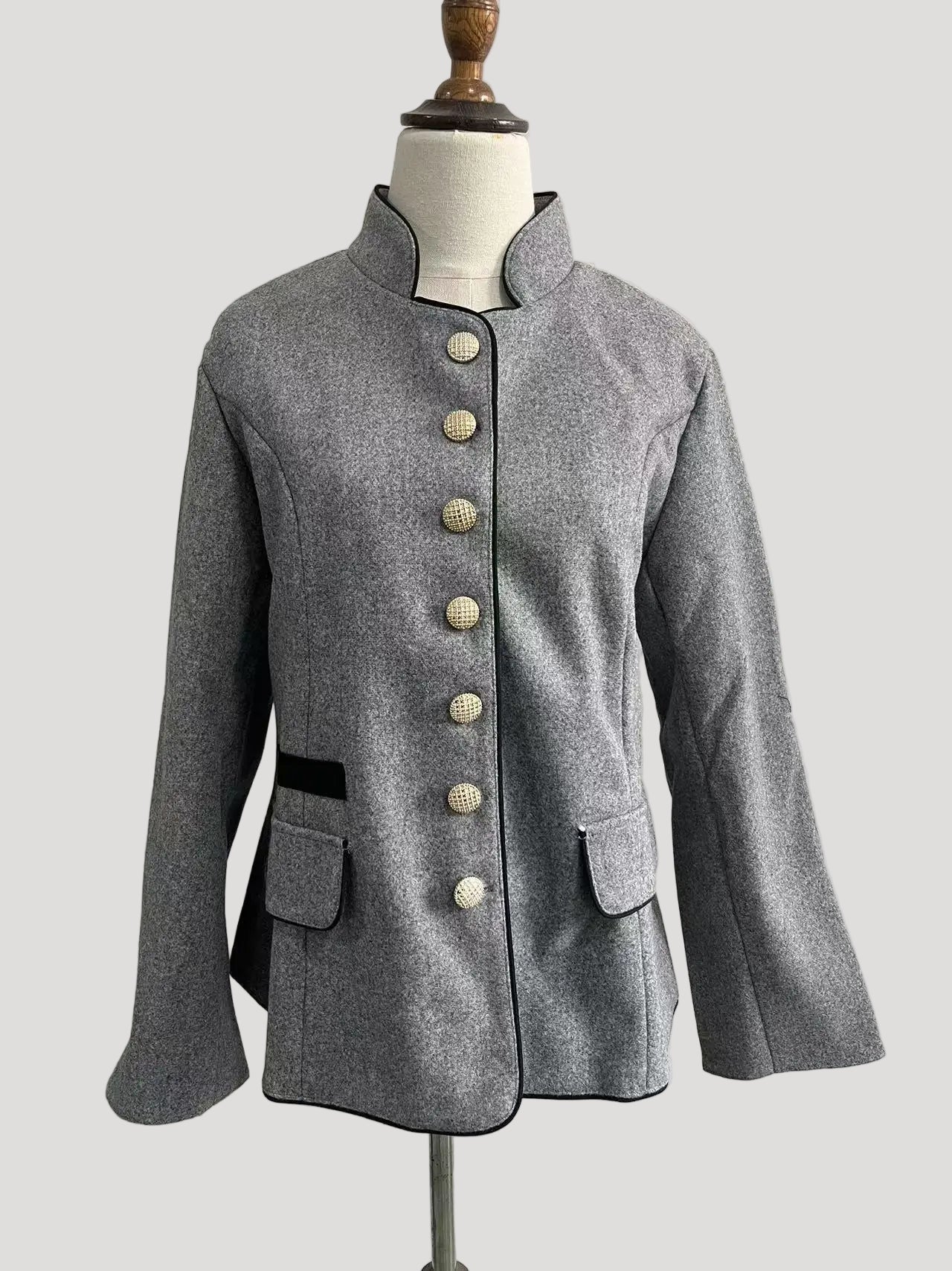 The Elara — Slate Tailored Jacket