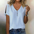 Blouse décontractée à rayures