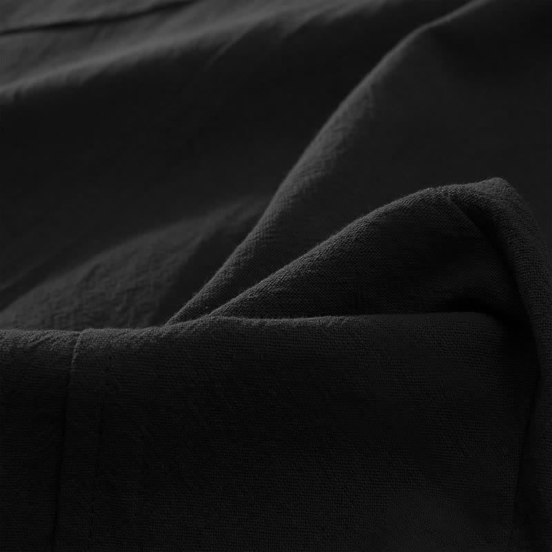 Pantalon Harem Décontracté en Coton à Cordon, Uni, avec Poches, Printemps, Femme, Style Pierres de Bouddha