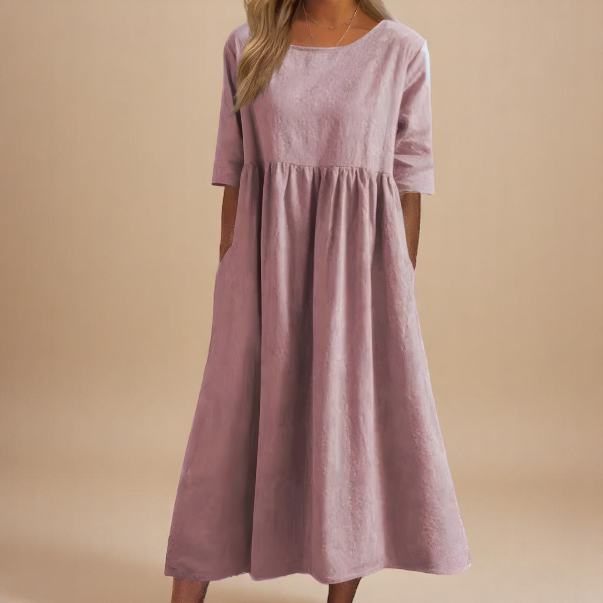Emily | Robe intemporelle à manches mi-longues