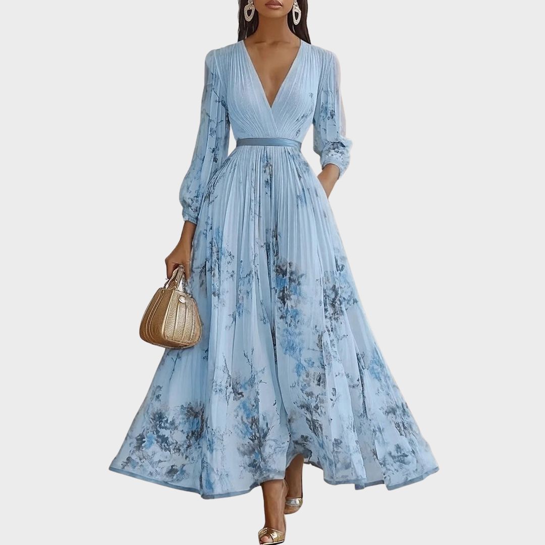 Siena™ - Robe Maxi Plissée Chic