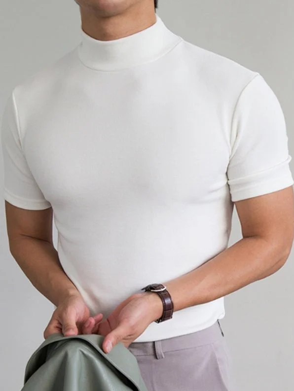 The Cael — Cloud Mock Neck Knit