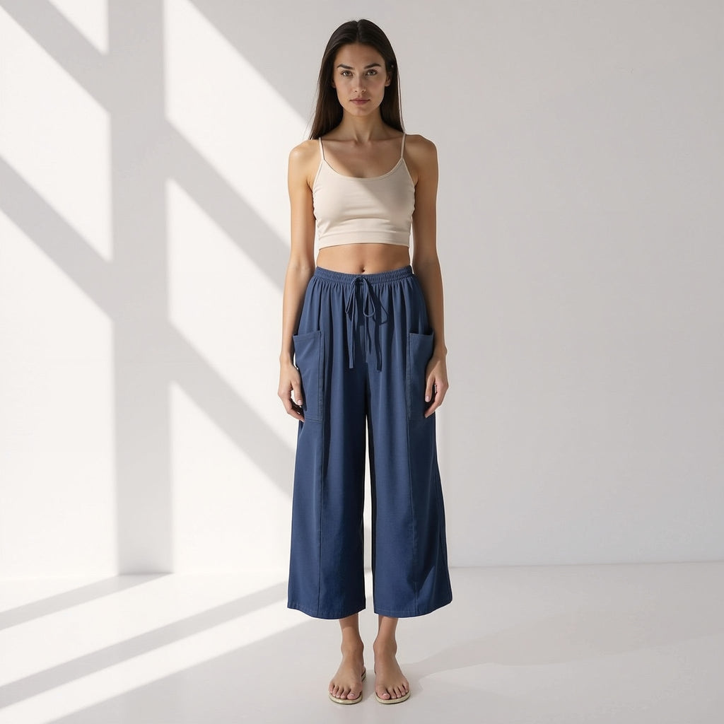 The Arlen Cargo — Dune Wide-Leg Pants