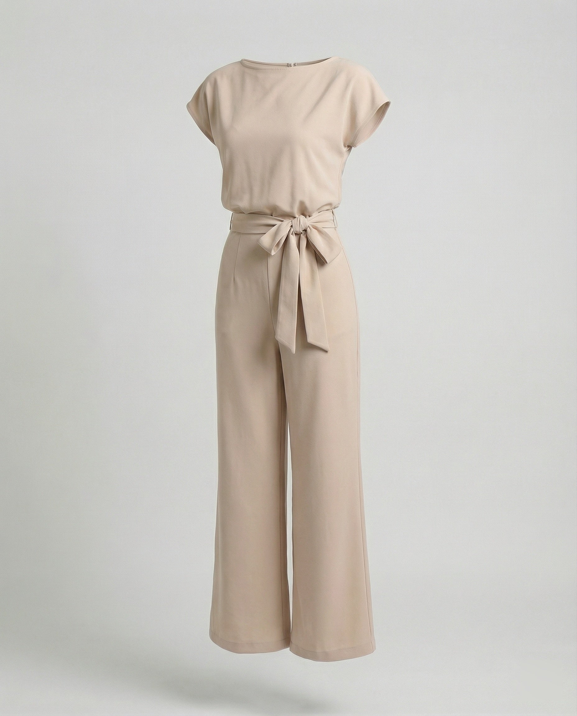 The Elara Jumpsuit — Blush Wrap