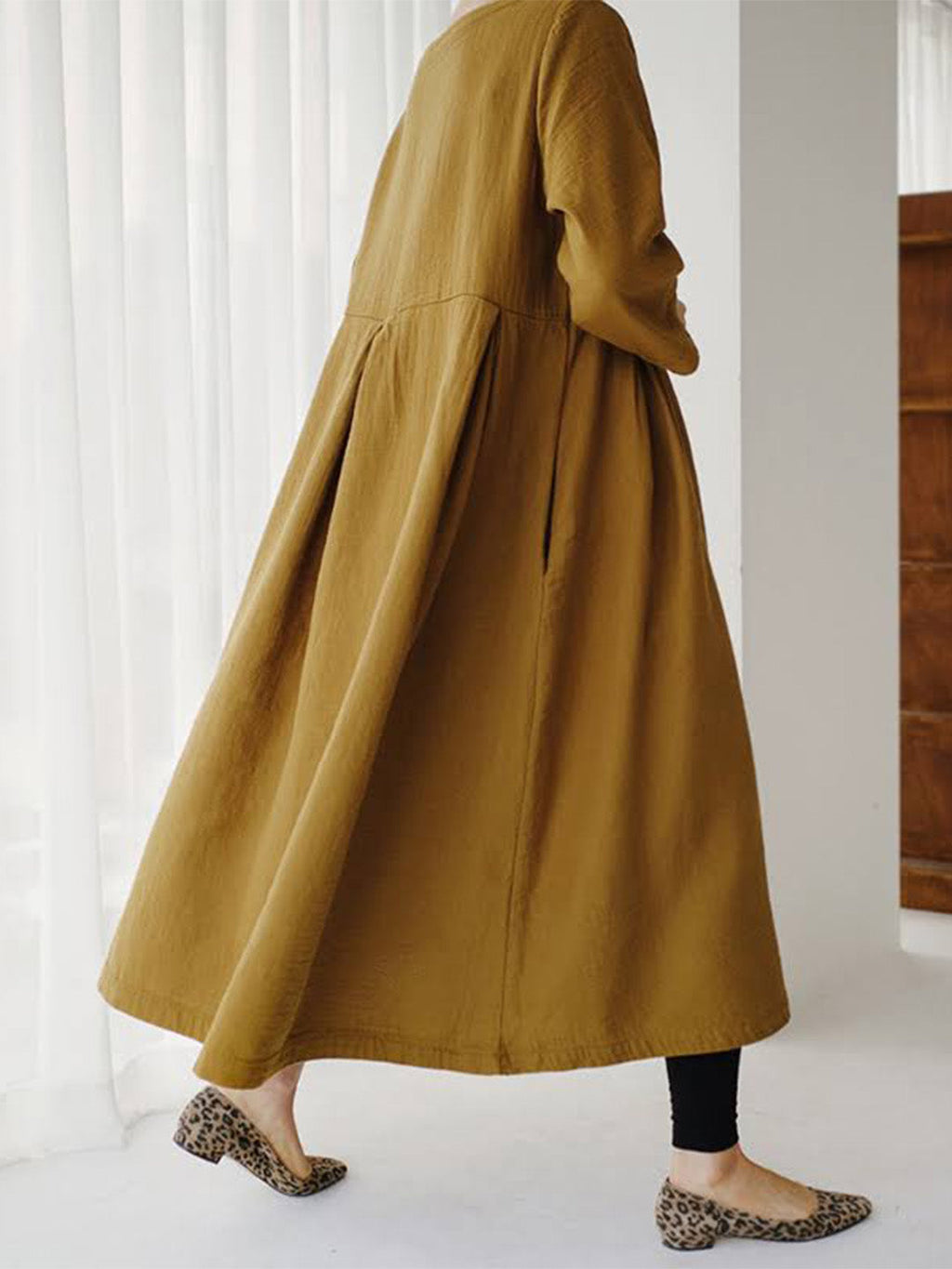 The Ivara — Flowing Maxi Dress in Dune
