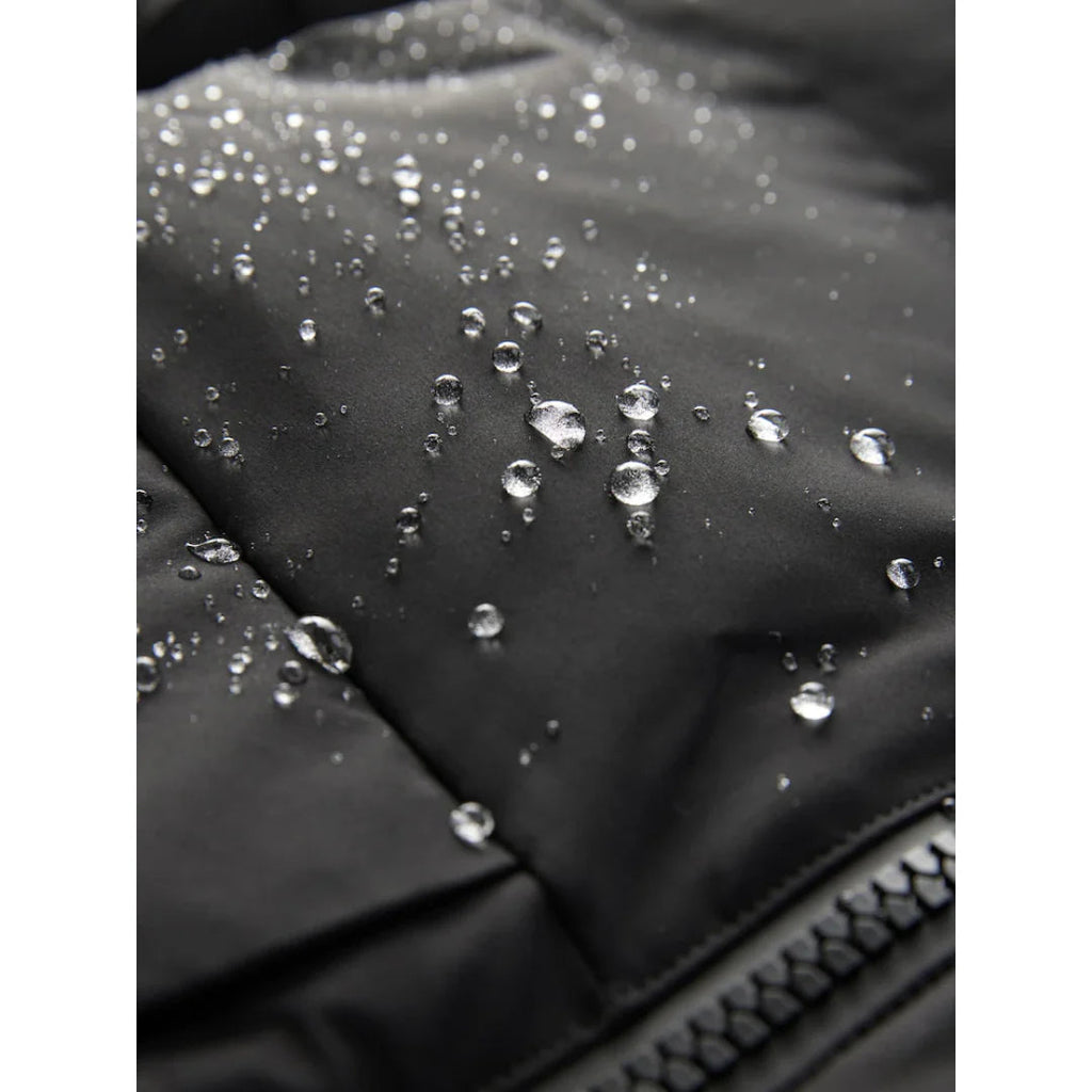 The Sora — Quilted Puffer with Rabbit Fur Collar