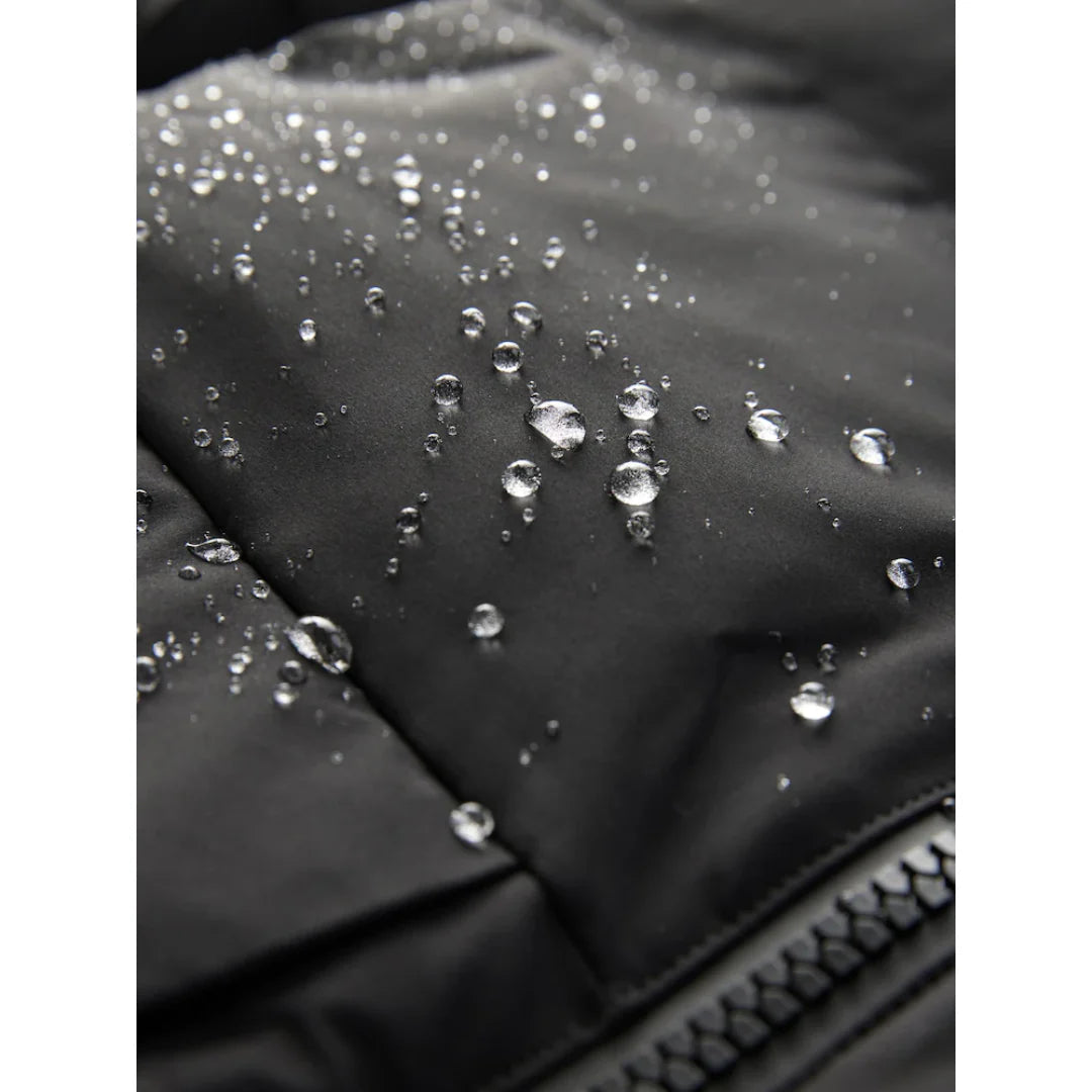 The Sora — Quilted Puffer with Rabbit Fur Collar