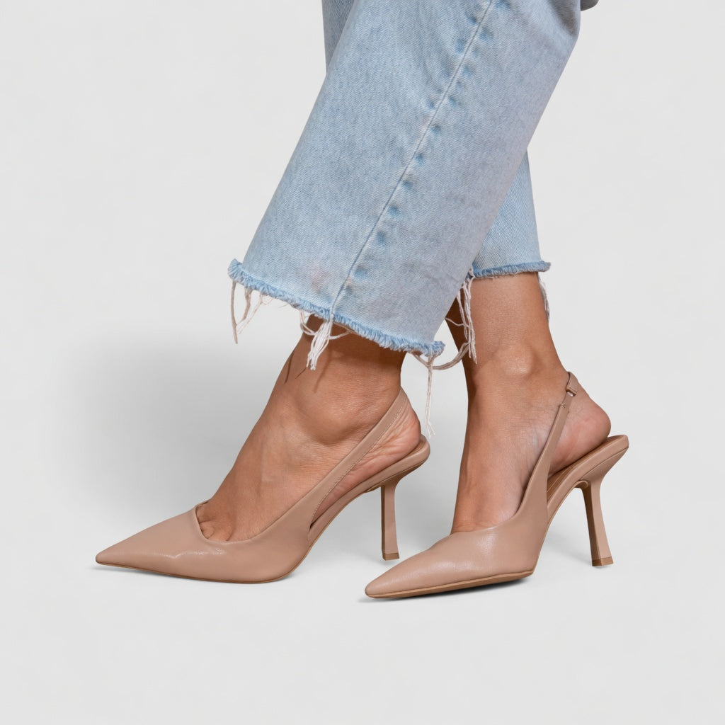 Élizabeth™ — Escarpin Parisien Chic à Bout Ouvert et Talon Aiguille