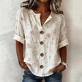 Blouse à motif floral vintage
