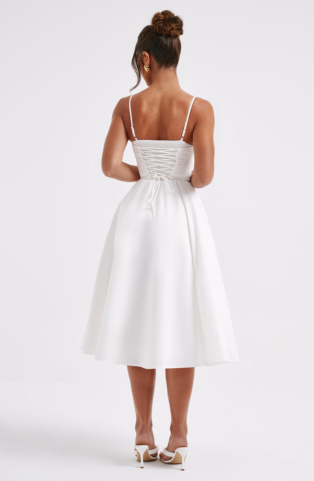 MAILEEN | Robe Midi Élégante avec Design Corset