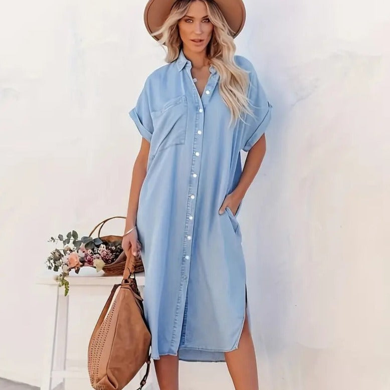 SAVANNAH | Robe chemise à poches