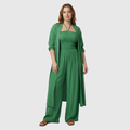 The Eira — Kimono Jumpsuit in Moss