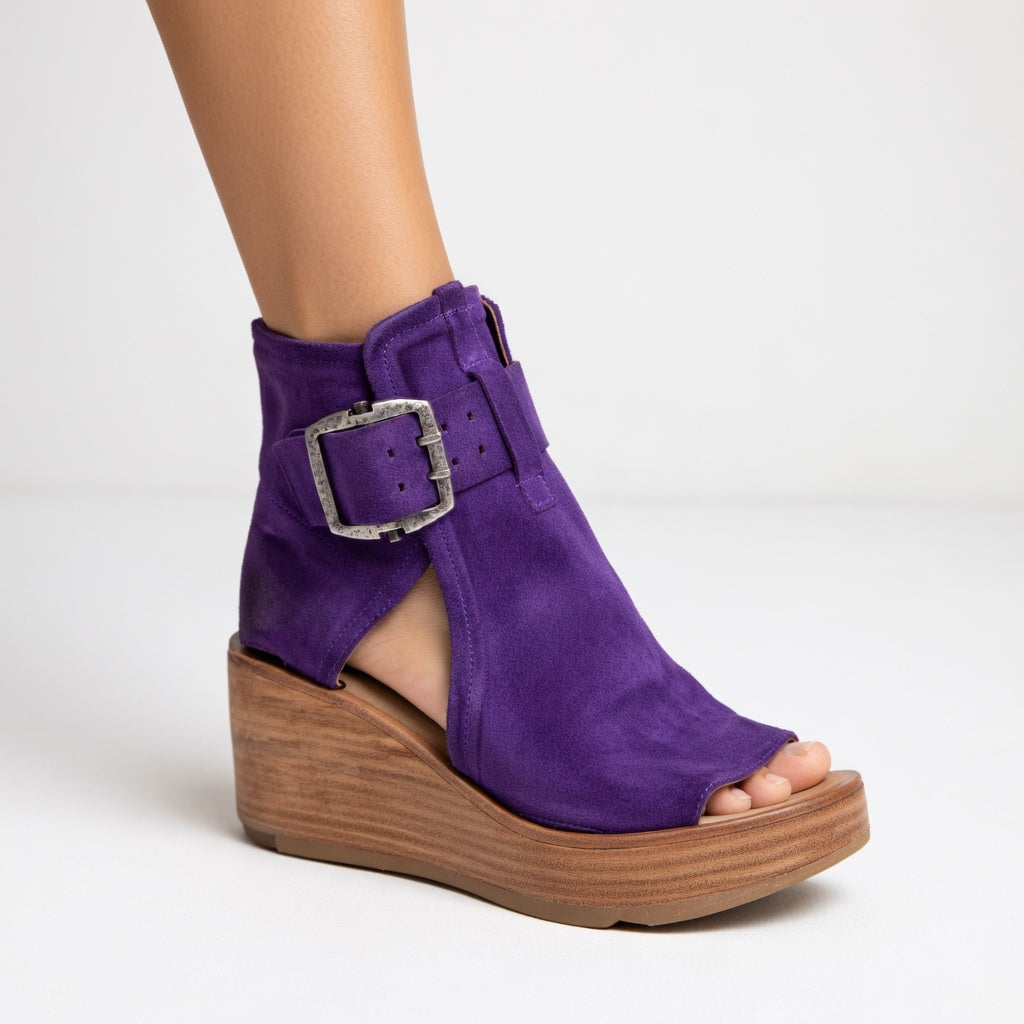 Orélisse™ - Bottines à talons ouverts au design contemporain