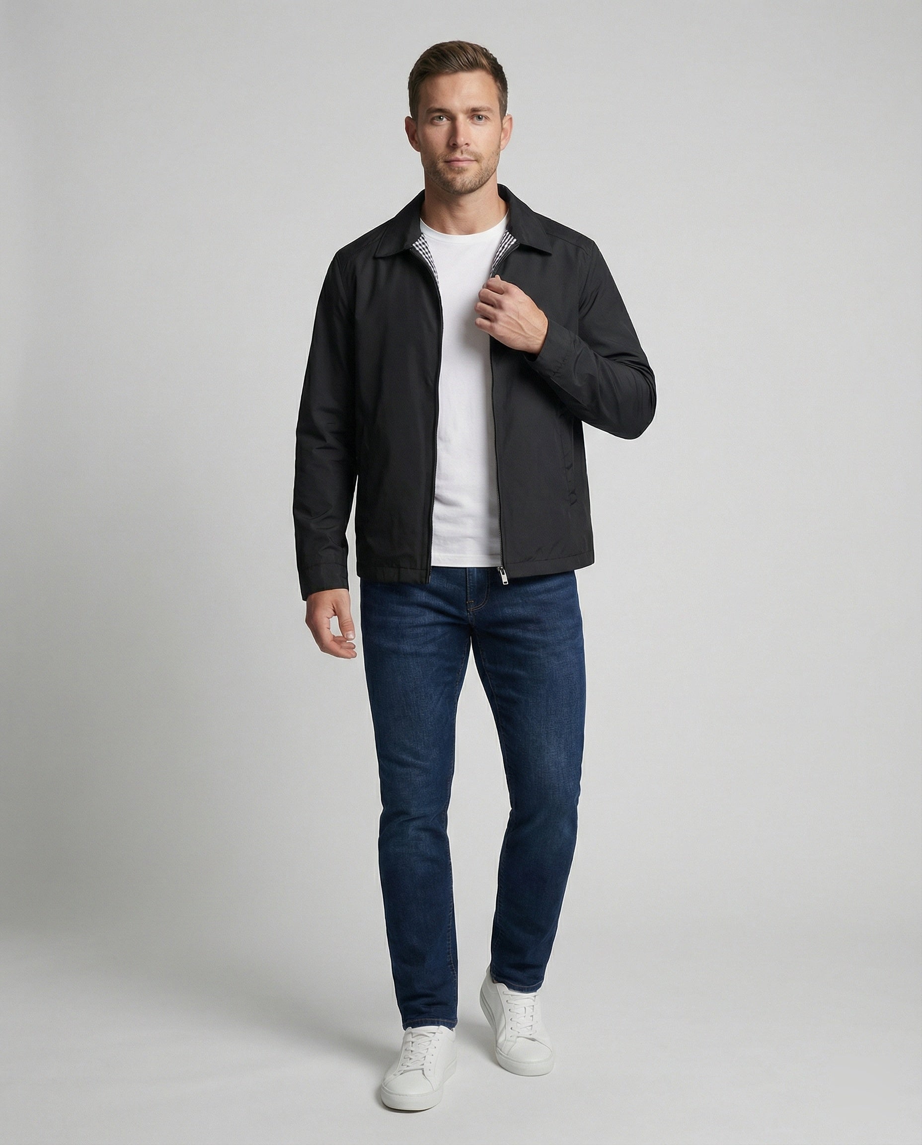 The Cael Zip Jacket — Midnight