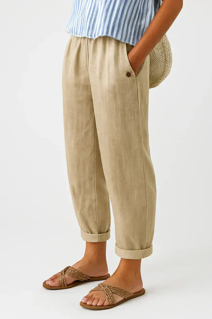 Stella | Pantalon en lin intemporel