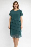 The Ivara Dress — Dusk Blue Lace Overlay