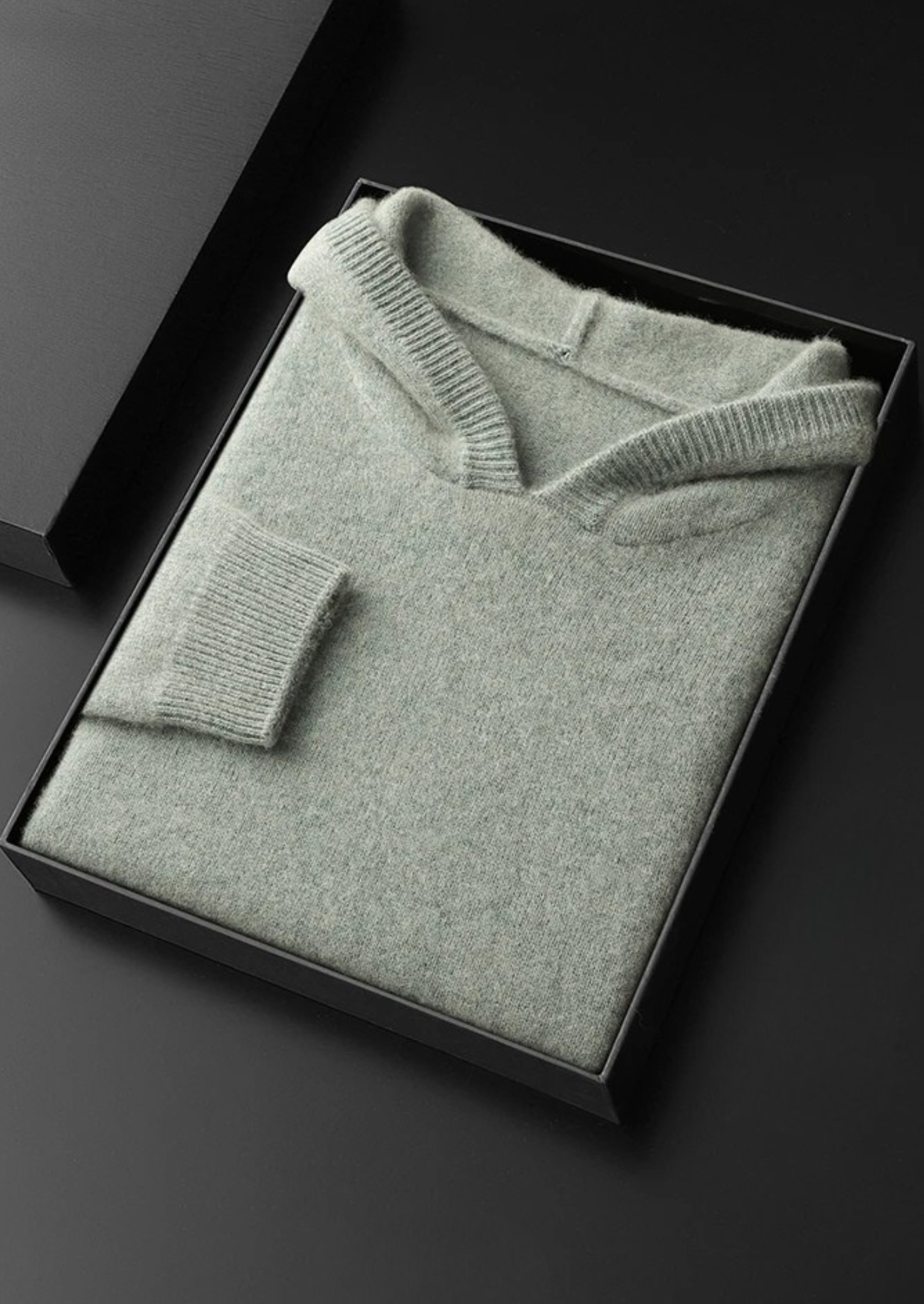 Sweat à capuche confortable en cachemire premium