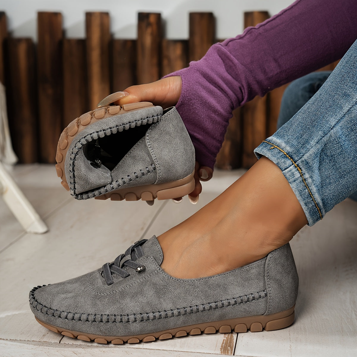 The Ellen — Whisper Suede Moccasins
