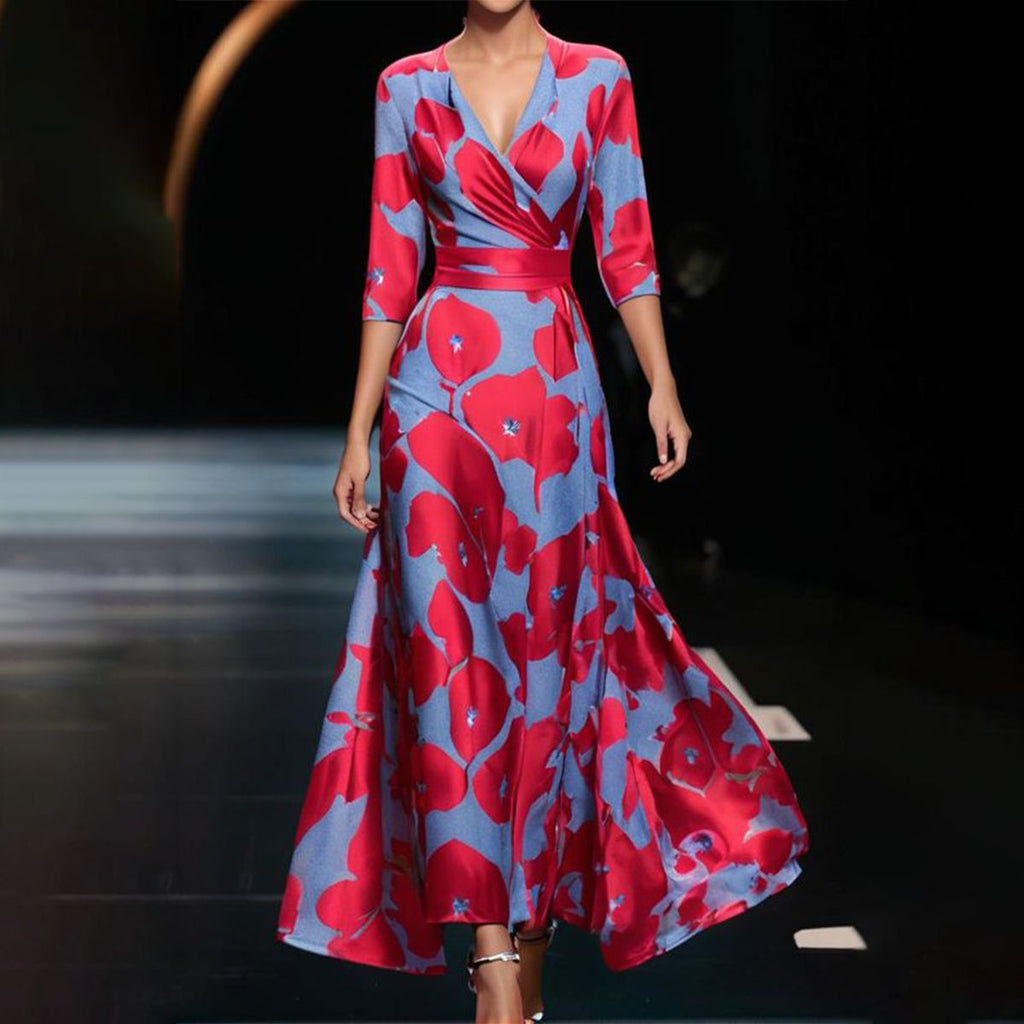 Sanne™ - Robe Douillette à Manches Trois-Quarts