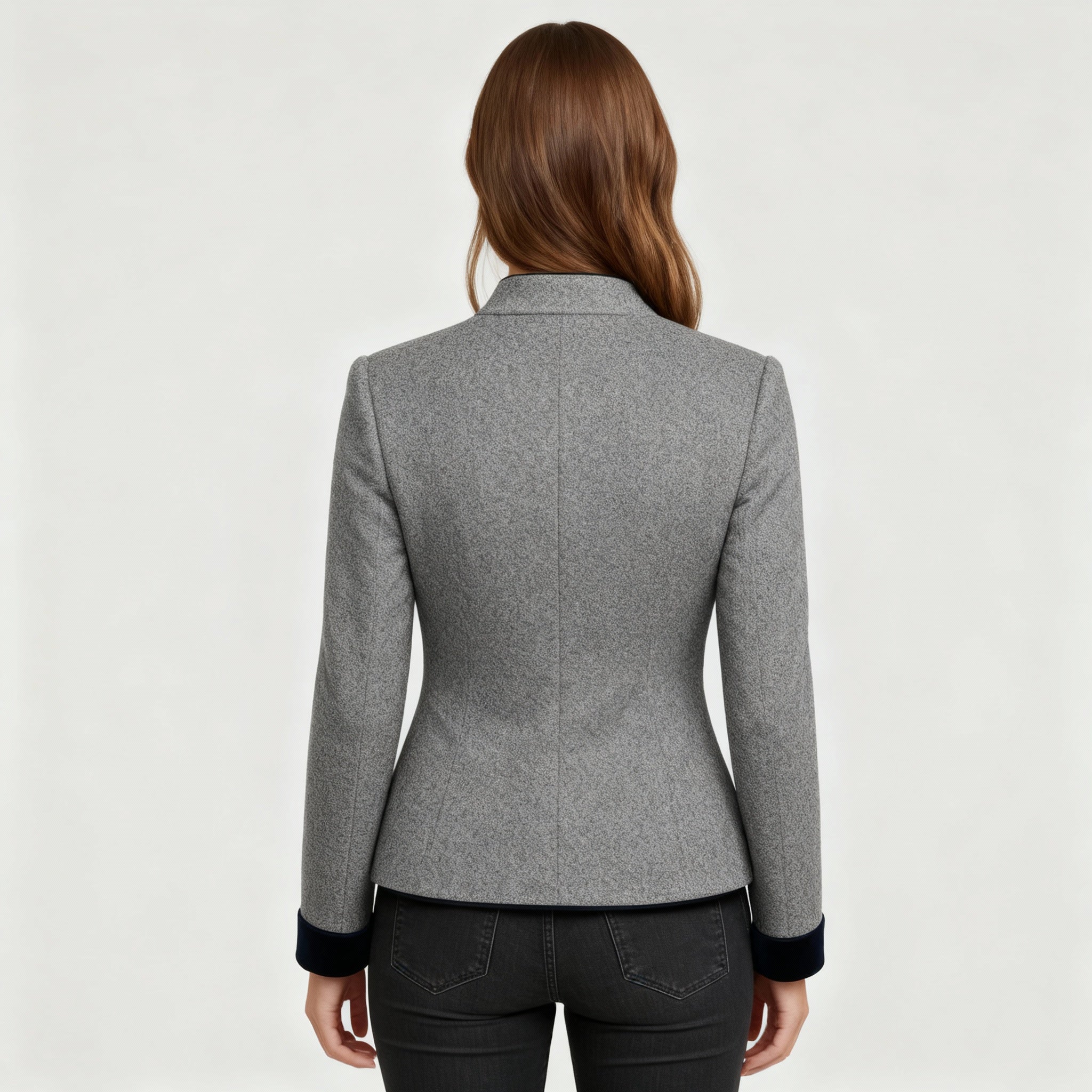 The Elara — Slate Tailored Jacket