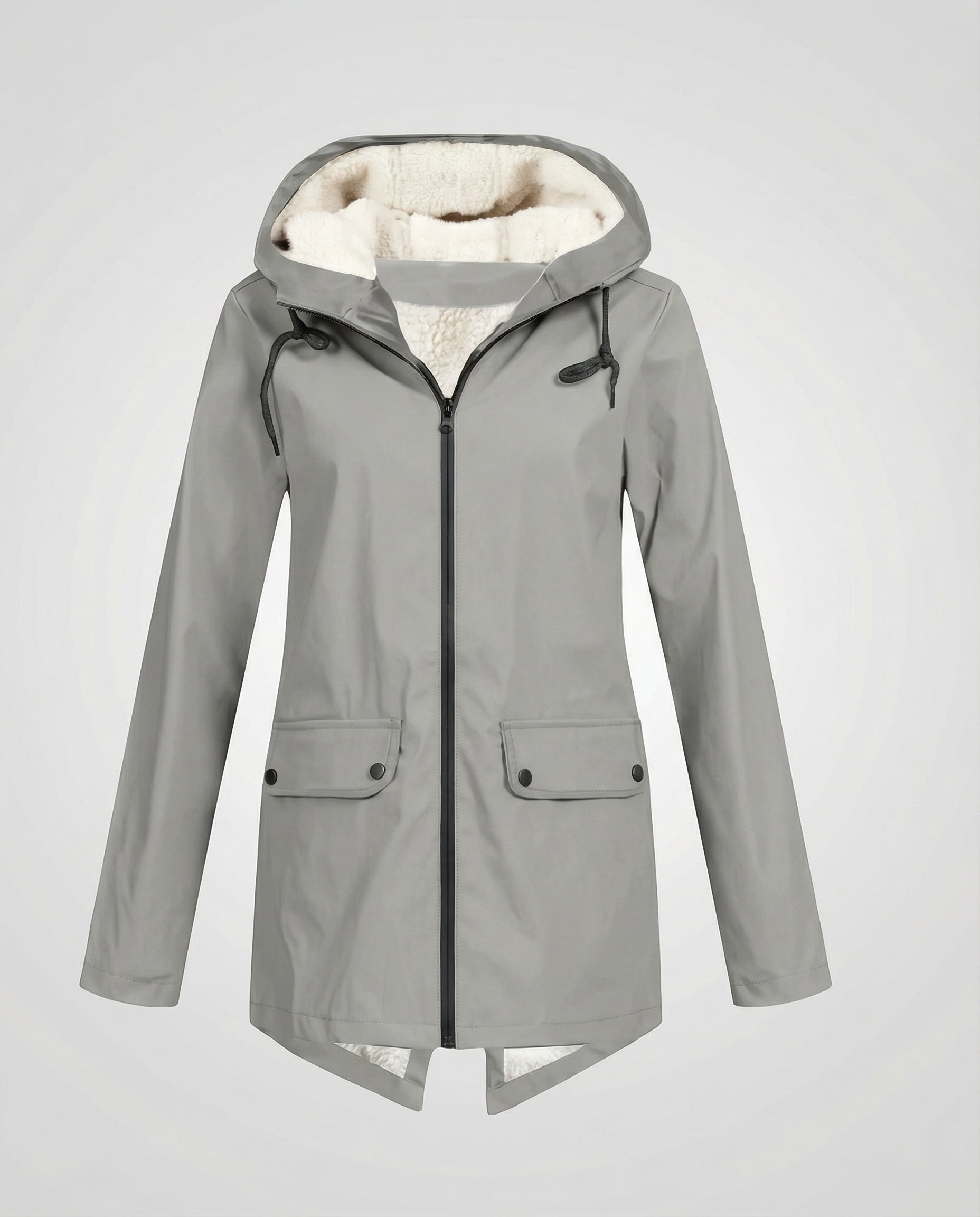 The Elara Parka — Onyx Fleece Lined