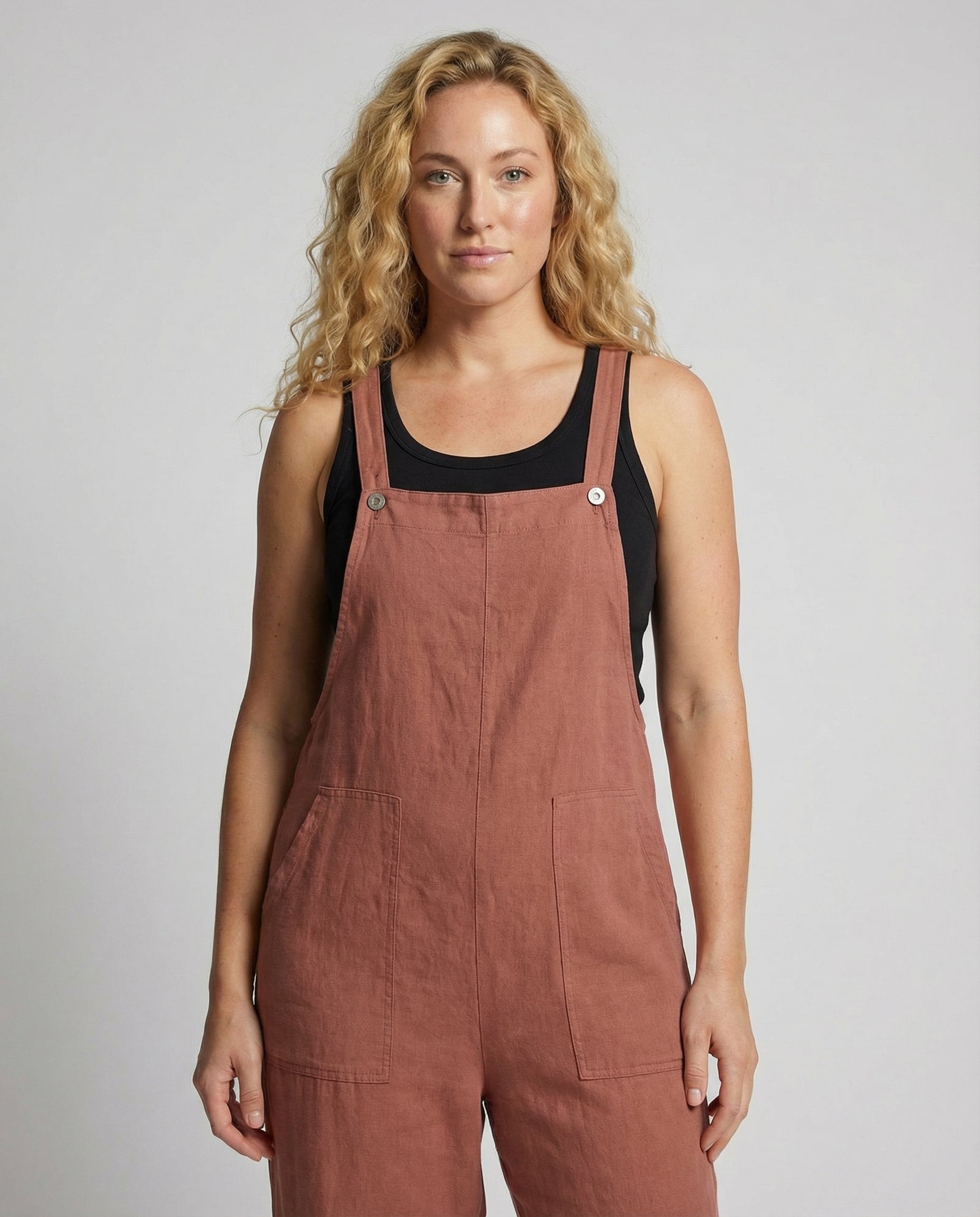 The Liora Dungarees — Sunburst Orange
