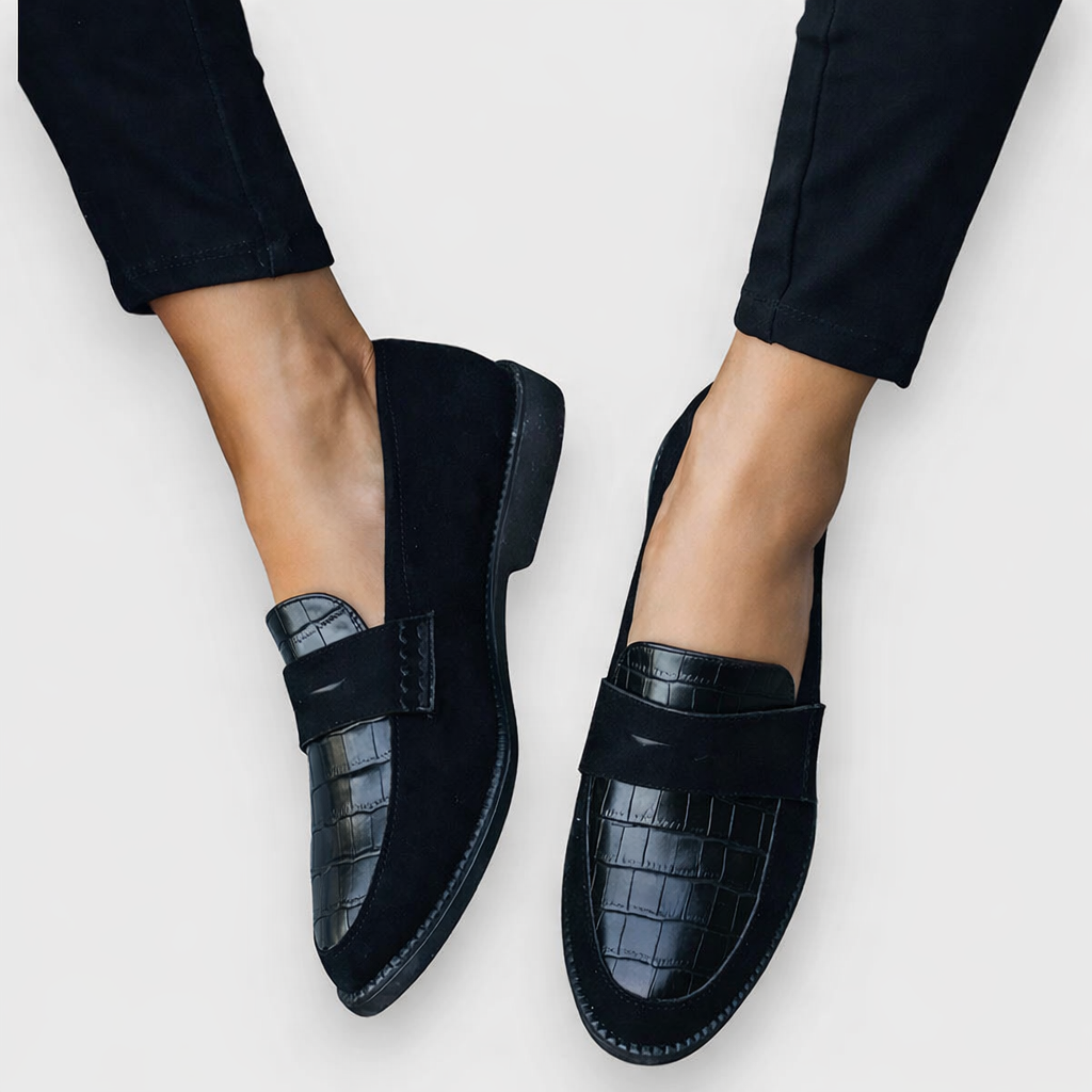 The Liora — Onyx Orthopedic Loafers