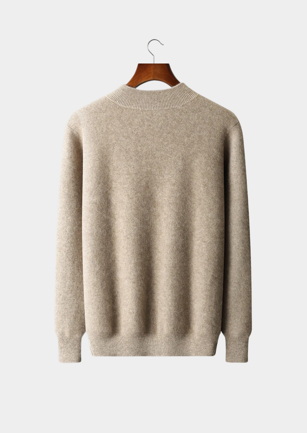 Cardigan zippé bicolore en cachemire premium
