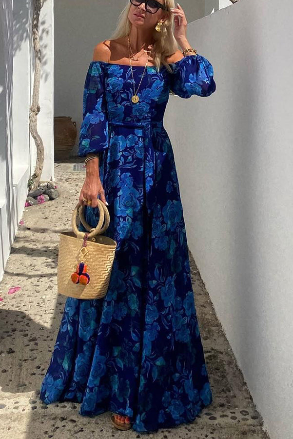 Yara™ - Robe Maxi avec Design Floral Romantique