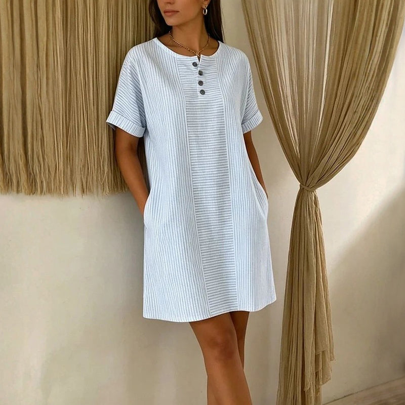 Robe décontractée à rayures
