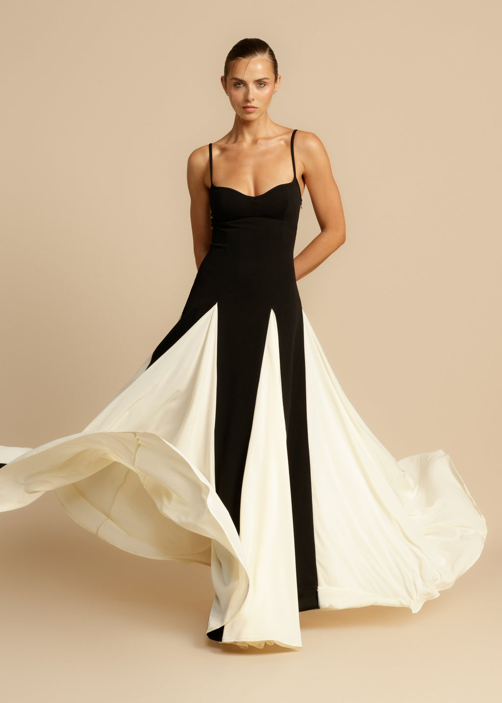 Paloma Maxi — Colorblock Elegance