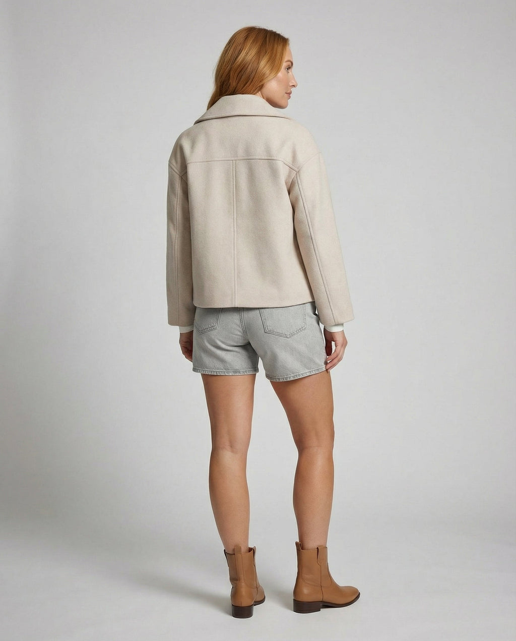 The Sira — Cropped Double-Breasted Blazer