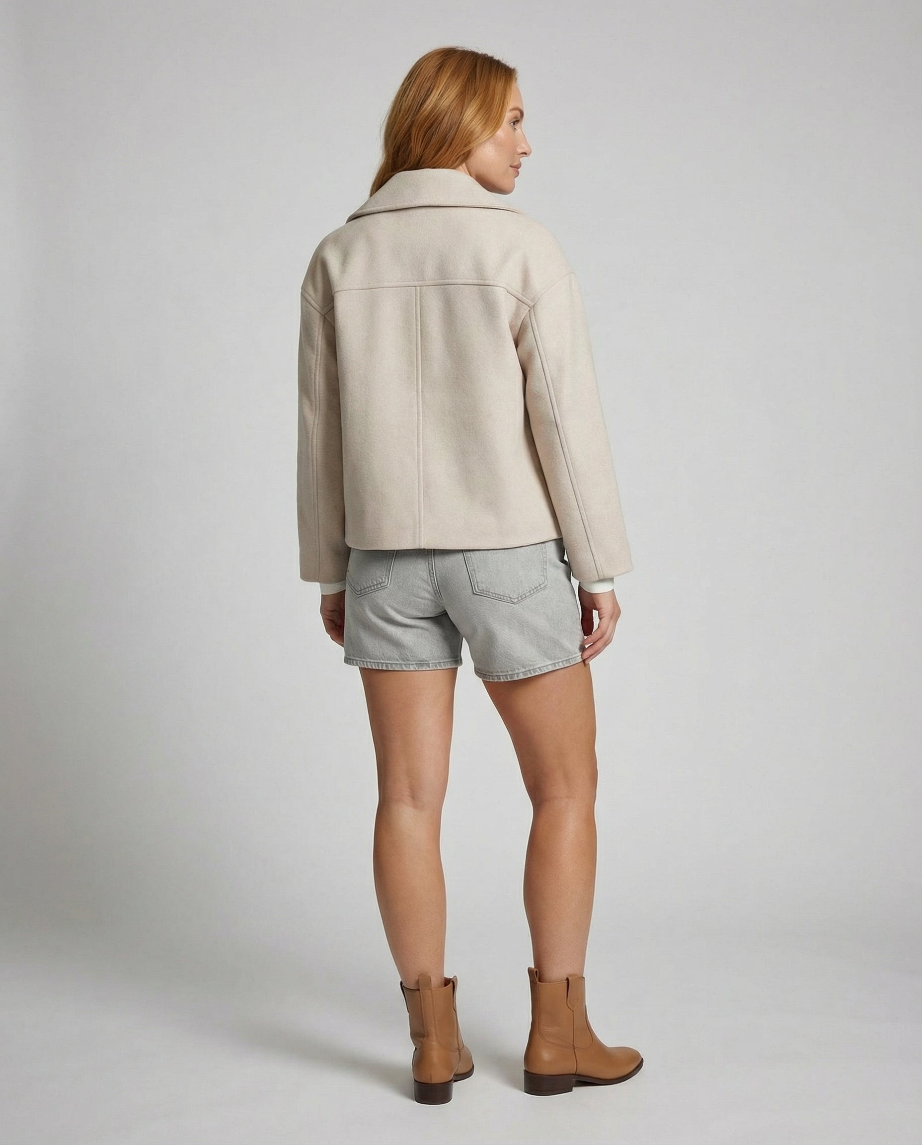 The Sira — Cropped Double-Breasted Blazer
