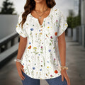 Blouse à motif floral vintage