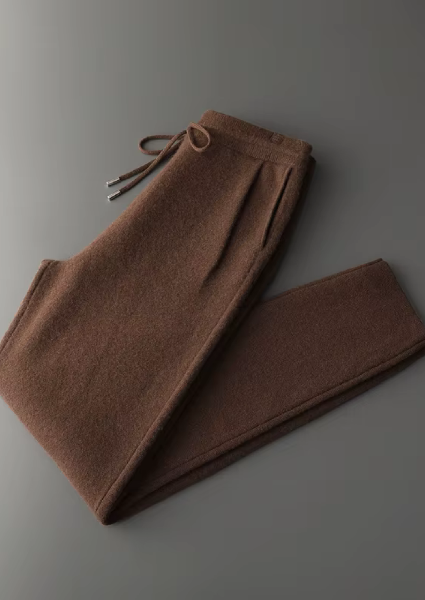 PANTALON PREMIUM PLISSÉ EN CACHEMIRE