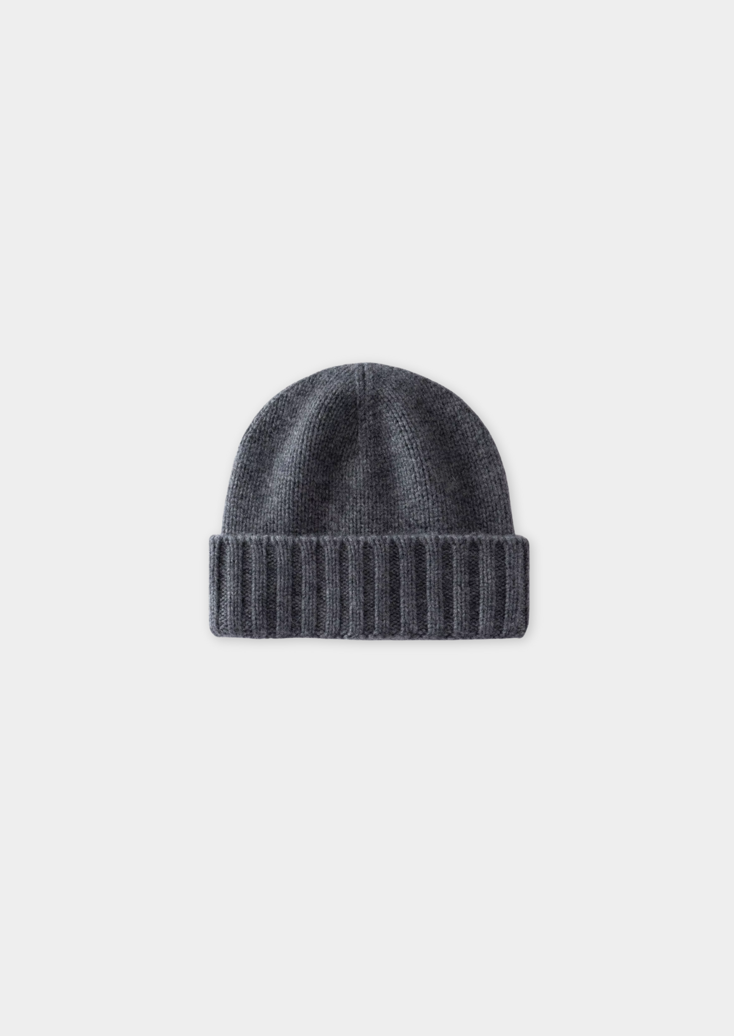 Bonnet d'hiver en cachemire gris foncé