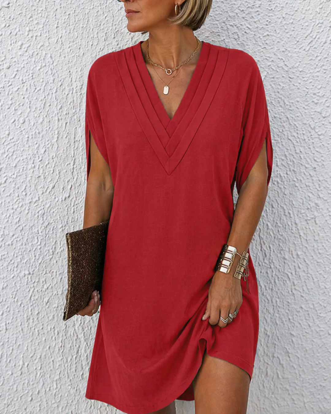Heike | Robe à col en V