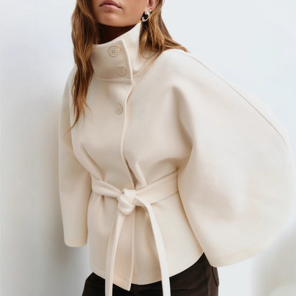 The Elara Wrap — Cape Sleeve Coat