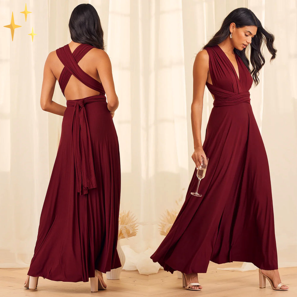 The Liora — Multiway Wrap Maxi Dress