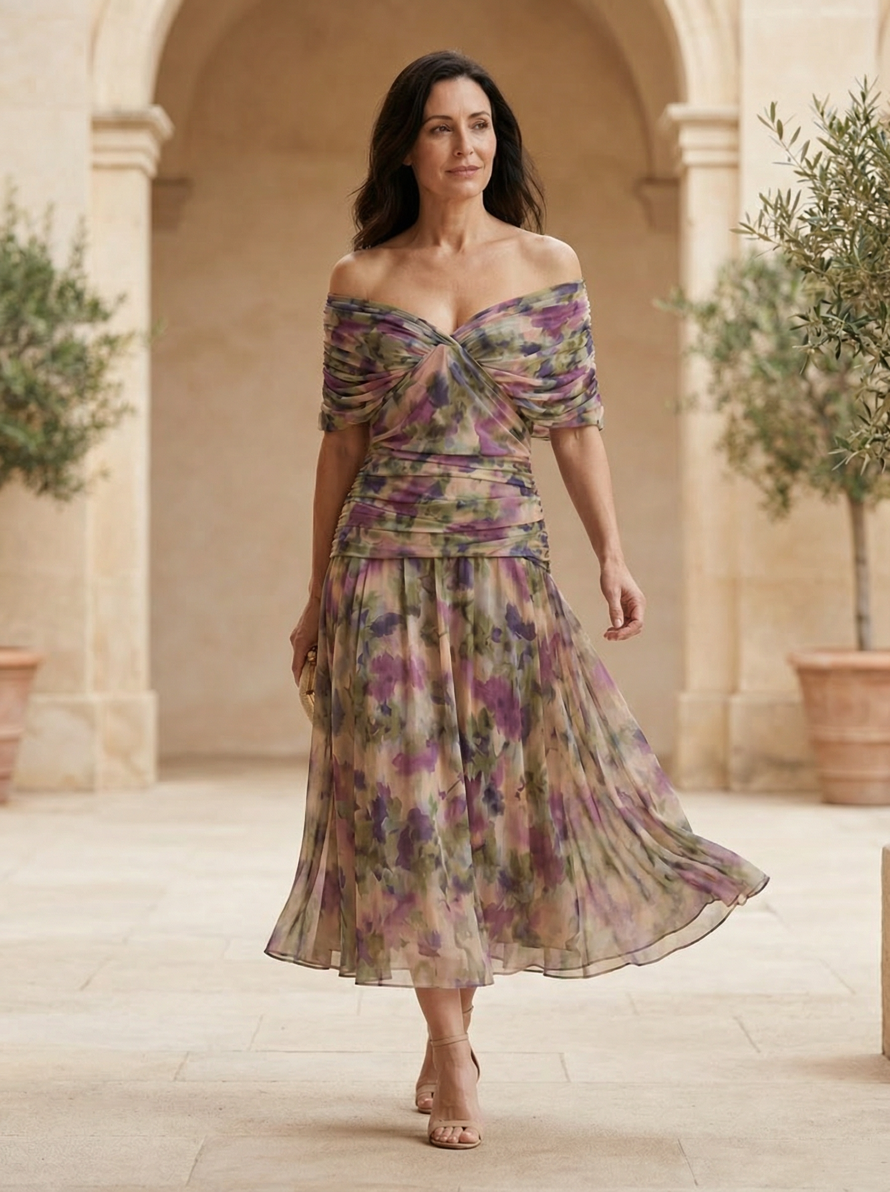 Robe élégante en soie Santana – Maison Claire et Sylvie