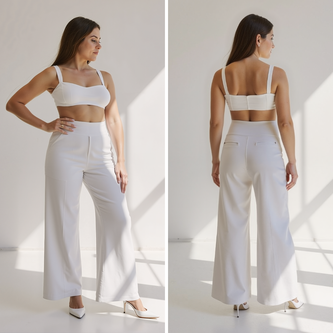 The Kyro Wide-Leg Trousers — Mist
