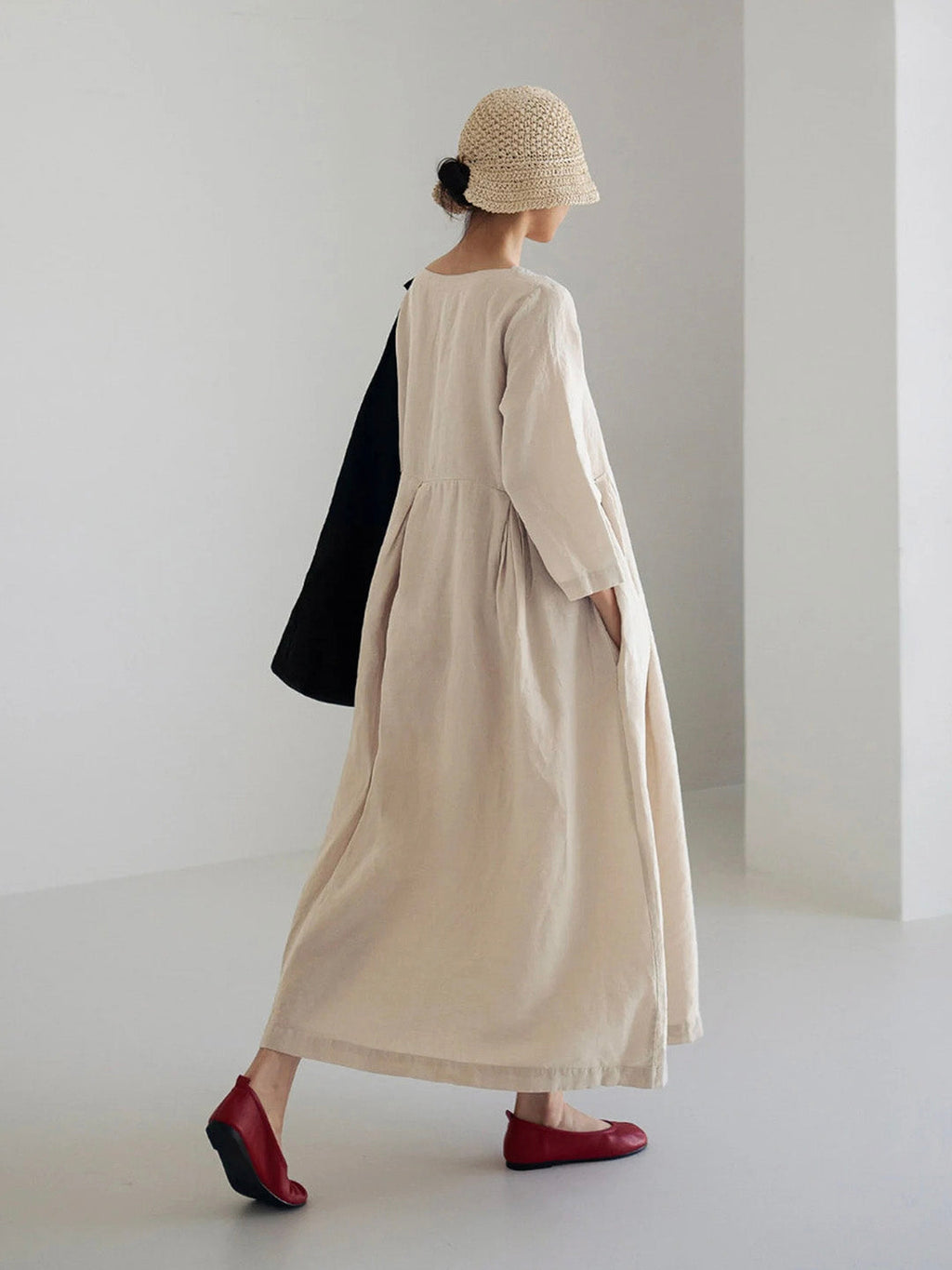 The Ivara — Flowing Maxi Dress in Dune