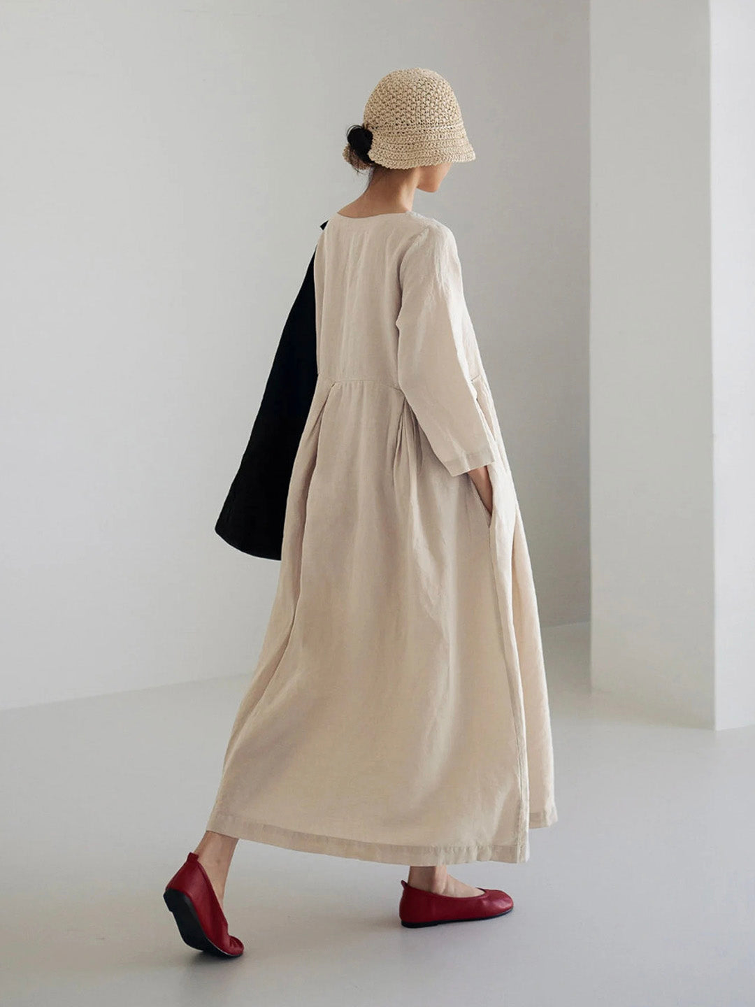 The Ivara — Flowing Maxi Dress in Dune