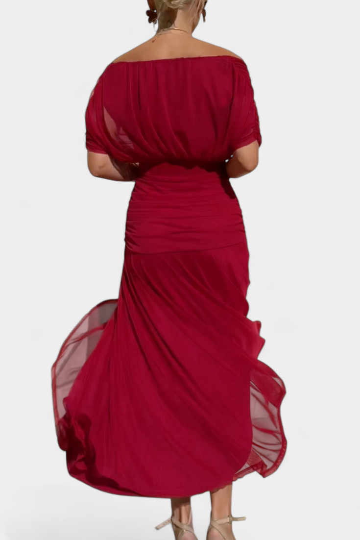 Florendra | Robe longue fleurie à col en V