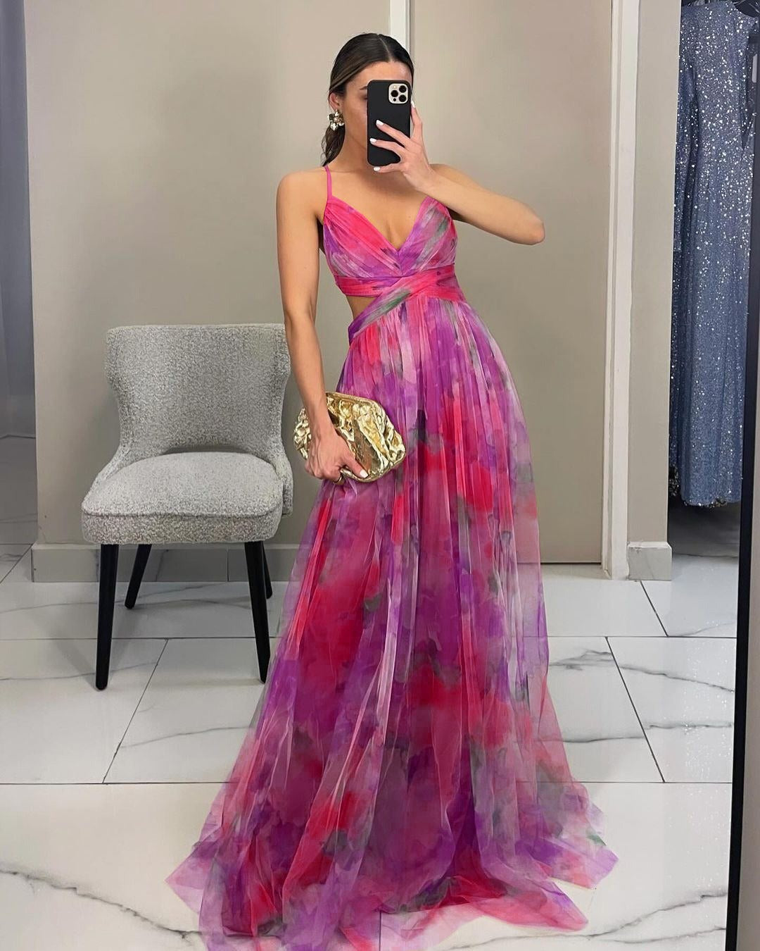 GISELLE | Robe Maxi en Mousseline